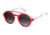 Carrera Carrerino 19/S Progressive Prescription Sunglasses CARRE19S-05SK-9O-4421 - Frame Color Matte Red White, Lens Diameter 44 mm