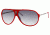 Carrera Hot/S Single Vision Prescription Sunglasses HOTS-06DC-7V-6411 - Lens Diameter 64 mm, Frame Color Red White / Palladium