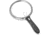 Carson LED Lighted Oversized Handheld Magnifier, 1.5x Power, 5in, Black/Silver, Small, SV-55GL