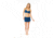 Carve Designs Hoku Swim Skirt - Womens, Dusk Mariner, Extra Small, SKST23-509-XS
