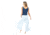 Carve Designs Insley Loose Cropped Pant - Womens, Sky Stripe, Small/Medium, PTLC49-904-SM