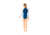 Carve Designs Madeline One Piece - Womens, Dusk Mariner, Extra Small, BFBZ29-509-XS