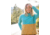 Carve Designs Rowayton Colorblock Cowl - Womens, Wave w. Wood, Extra Small, FLRC20-482-XS