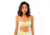 Carve Designs Sabelle Bandeau Top, Womens, Gold Palms, XS, BTBB05-719-XS