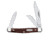 Case Stockman Synthetic Medium Stockman Sloped Bolster Folding Knife, Tru-Sharp Stainless, Clip Point/Sheepfoot/Pen, Brown, 00106
