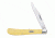 Case 31048 CV Yellow Synthetic Barehead Slimline Trapper  Clip BladeFolding Knife, Yellow Synthetic Handle, 4 1/8 00031
