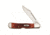 Case 61749L CV Dark Red Bone Mini Copperlock Folding Knife,3.325in closed 06996