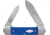 Case Canoe Blue G10 Folding Knife, 3.63in Closed, 2.6in/1.97in, Satin Spear/Pen Blades, Blue G10 Handle, 16753