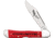 Case Chevrolet CopperLock Folding Knife, 4.25in Closed, Mirror Locking Clip Blade, Red Smooth Synthetic Handle, 33712