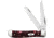 Case Mini Trapper Cranbery Kirinite Folding Knife,Stainless Steel,Standard Edge,Clip and Spey,Mirror Polish,Cranberry,Kirinite Handle CA13273