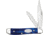 Case Peanut Blue Pearl Kirinite Folding Knife, 2.88in Closed, 2.1in/1.53in, Mirror Clip/Pen Blades, Blue Pearl Kirinite Handle, 23446