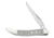 Case Small Texas Toothpick Folding Knife, 3in, 410096 SS, Clip-point Blade, Gray, 32596