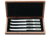 Case Smooth Natural Bone Steak Knives, Set of Four, w/Center Bolster in Wooden Box , M254 SS, 02266