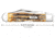 Case Cheetah Folding Knife, 4.38 in, Tru-Sharp Surgical Steel, Case 6.5 BoneStag Handle, 65319