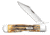 Case Cheetah Folding Knife, 4.38 in, Tru-Sharp Surgical Steel, Case 6.5 BoneStag Handle, 65319