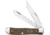 Case Trapper Folding Knife, Mirror SS Serrated Clip/ Spey Blades, Earth Brown G10 Handle, Nickel Silver Bolster, Inlay Shield, 23306