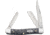 Case Stockman Crandall Gray Folding Knife, 3.63in Closed, Carbon Steel, Mirror Clip/Sheepsfoot/Spey Blades, Pocket Worn Gray Crandall Jigged Bone Handle, 58413