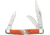 Case Stockman Exotic Orange Coral Folding Knife,Stainless Steel,Standard Edge,Clip,Pen and Sheepsfoot,Mirror Polish,Orange Sponge,Coral Handle, 11108