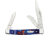 Case Stockman Patriot Kirinite Folding Knife, 3.25in Closed, Mirror Clip/Sheepsfoot/Pen Blades, Patriot Kirinite Handle, 11223