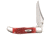 Case Tru-Sharp Blade / Dark Red Bone CV Handle Kickstart Assisted Opening Mid-Folding Hunter, 4 in closed, 7003