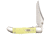 Case Tru-Sharp Blade / Yellow SS Handle Kickstart Assisted Opening Mid-Folding Hunter, 4 in closed, 80265
