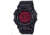 Casio G-Shock Mens Digital Movement Watch, 52 mm Case Diameter, Resin, Black w/Red Dial, Bio-based Resin, GD-010BBR-1CR