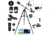 Cassini 800mm x 72mm Electronic Focus Erect Image Prism Telescope w/ Smartphone Adapter, White, SS-872EFS