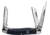 CattlemanS Cutlery Cowhand Stockman Blue Folding Knife, Satin finish 3Cr13 stainless clip, sheepsfoot, and, Black and blue G10 handle, CC0001GBL