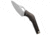 Cavol Knives Amuse Folding Knife, 4.00in, Bohler M390 Stainless Steel, Wharncliffe Blade, Titanium, Black/Bronze Handle, Black/Bronze/Gray, 8.50 inch, BHQ-199051
