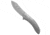 Cavol Knives Bucarto Folding Knife, 3.25in, Bohler M390 Stainless Steel, Drop Point Blade, Titanium, Gray Handle, Gray/Gray, 7.25 inch, BHQ-199059