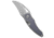 Cavol Knives Karasu Folding Knife, 2.50in, Bohler M390 Stainless Steel, Hawkbill Blade, Titanium, Blue/Gray Handle, Blue/Gray/Gray, 5.375 inch, BHQ-199056