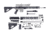 CBC Industries Unassembled AR-10 Rifle Kit, 20 in, 0.308 Ss, Black, U-205-199
