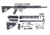 CBC Industries Unassembled AR-10 Rifle Kit, 20 in, 0.308 Win, Black, U-205-113