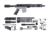 CBC Industries Unassembled AR-15 Pistol Kit, 10.5 in, 7.62X39, Black, U-205-742