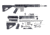 CBC Industries Unassembled AR-15 Rifle Kit, 16 in, 0.223 Wylde, 12in Hanguard, Straight Flute, Black, U-205-200