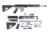 CBC Industries Unassembled AR-15 Rifle Kit, 16 in, 0.223 Wylde, 15in Hanguard, Spiral Flute, Black, U-205-180
