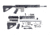 CBC Industries Unassembled AR-15 Rifle Kit, 16 in, 0.223 Wylde, Black, U-205-178