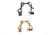 Cebeci Arms H&amp;K Leather Horizontal Shoulder Holster SHS 21013, Black, Tan