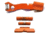 Centennial Defense Systems Extended Control Kit for Glock 42/43, 2 Pins, Hi-Viz Orange, 40411