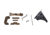 Centennial Defense Systems Glock 43 Lower Parts Kit, Strippled,2.5lb Mag Catch Spring, Factory Trigger Spring Weight, Burnt Bronze, LPK-EXT-MOD93