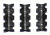 Centurion Arms Standard CMR 3-Pack Polymer Rail Covers, Black, 3.25 M11-234