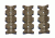 Centurion Arms Standard CMR 3-Pack Polymer Rail Covers, FDE, 3.25 M11-234-C441