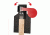 Challenge Targets Handgun Paddle Target - Static Stand, Black SS-PT2324-H