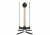 Challenge Targets Steel 8 in Training Target Holder with Heavy Base, Black, Handgun Rated PS-HD-TH-8-H