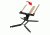 Challenge Targets Steel 8 in Training Target Holder with Heavy Base, Black, Handgun Rated PS-HD-TH-8-H