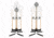 Challenge Targets Steel 8 in. Training Target Holder with Heavy Base PS-SD-TH-8-H