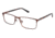 Champion Eyes 7001 Single Vision Prescription Eyeglasses - Frame MATTE BROWN, Size 50/16mm CU700102