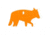 Champion Impact Steel Coyote Target Rimfire, Sticker, Orange, 44917C