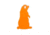 Champion Impact Steel Prairie Dog Target Rimfire, Orange, 44916C