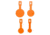 Champion Impact Steel TYL Targets Rimfire, Orange, 44923C